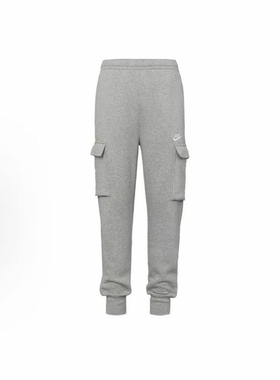 Nike耐克  Sportswear加绒保暖运动卫裤男款灰色工装裤CD3130-063