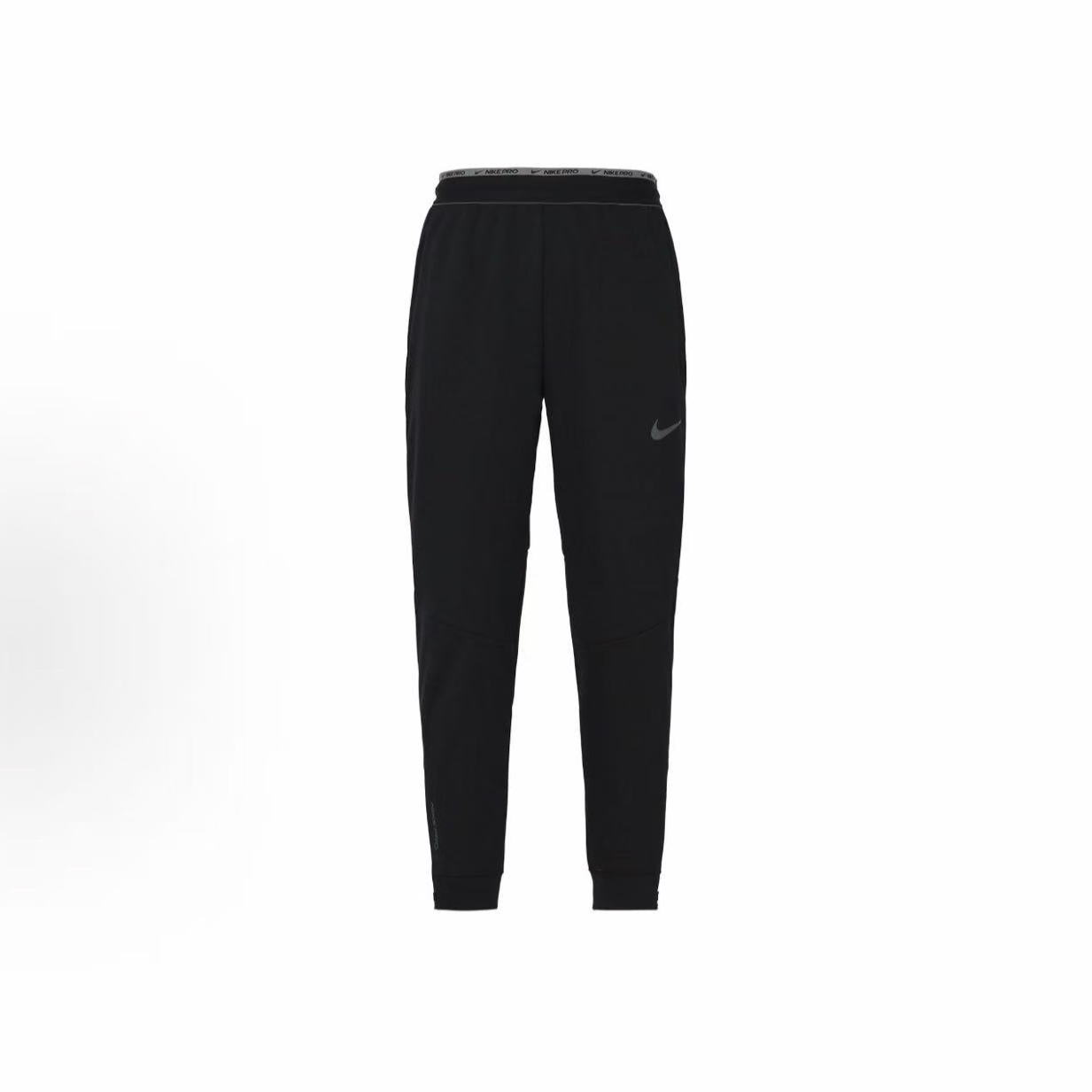 Nike耐克 Np Thrma 加绒保暖束脚针织男款黑色运动裤 DD2123-010