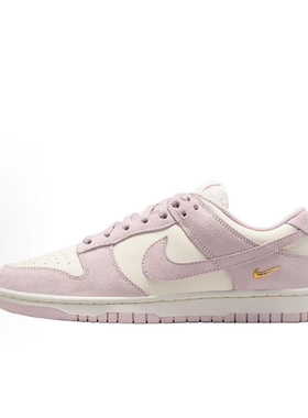 NIKE耐克 新款女子dunk LOW 柔软舒适白粉休闲鞋 IO4244-100