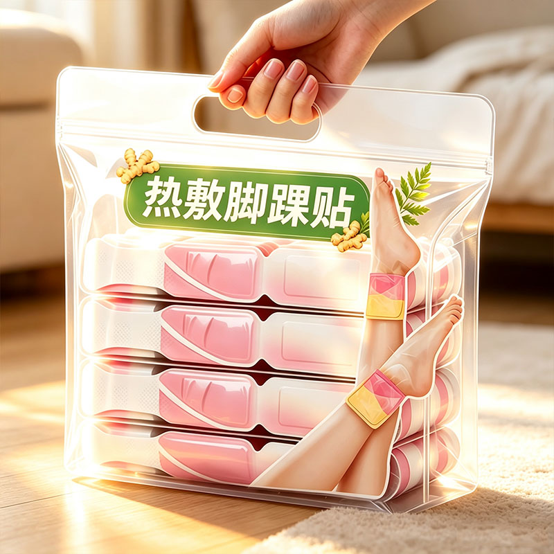 自发热艾草脚踝暖贴久站酸痛
