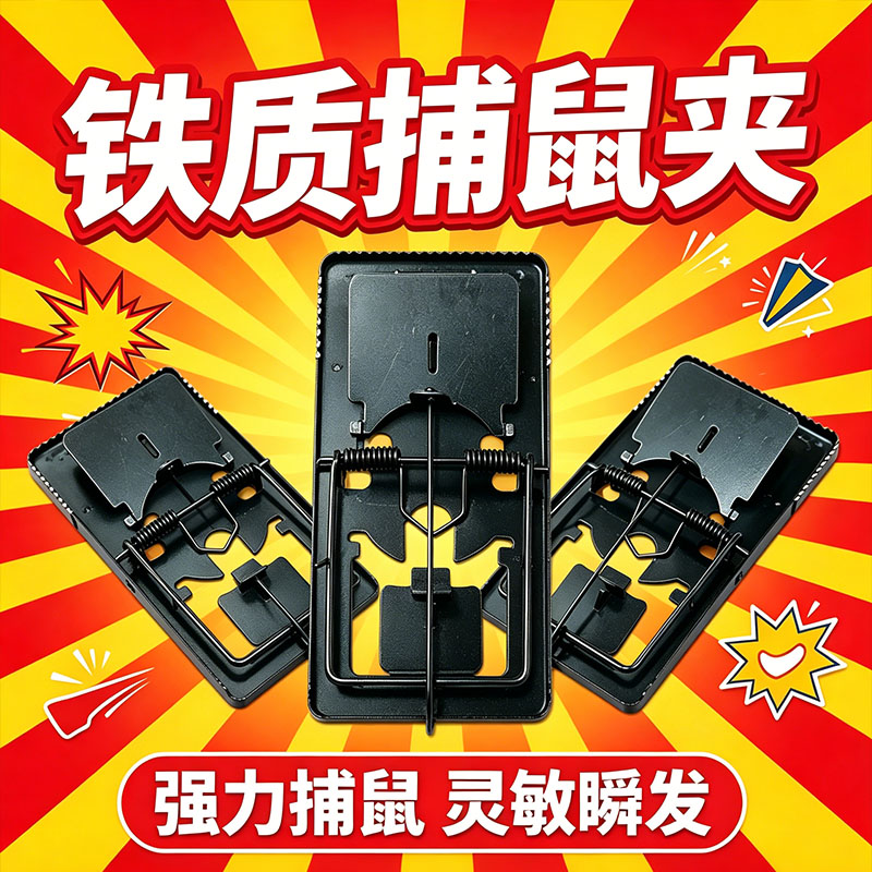 老鼠夹子强力捕鼠神器新款高灵敏