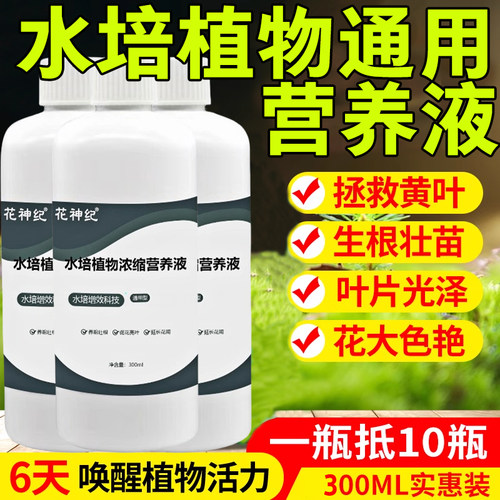 水培植物专用营养液通用型富贵竹碗莲睡莲观音竹郁金香铜钱草通用