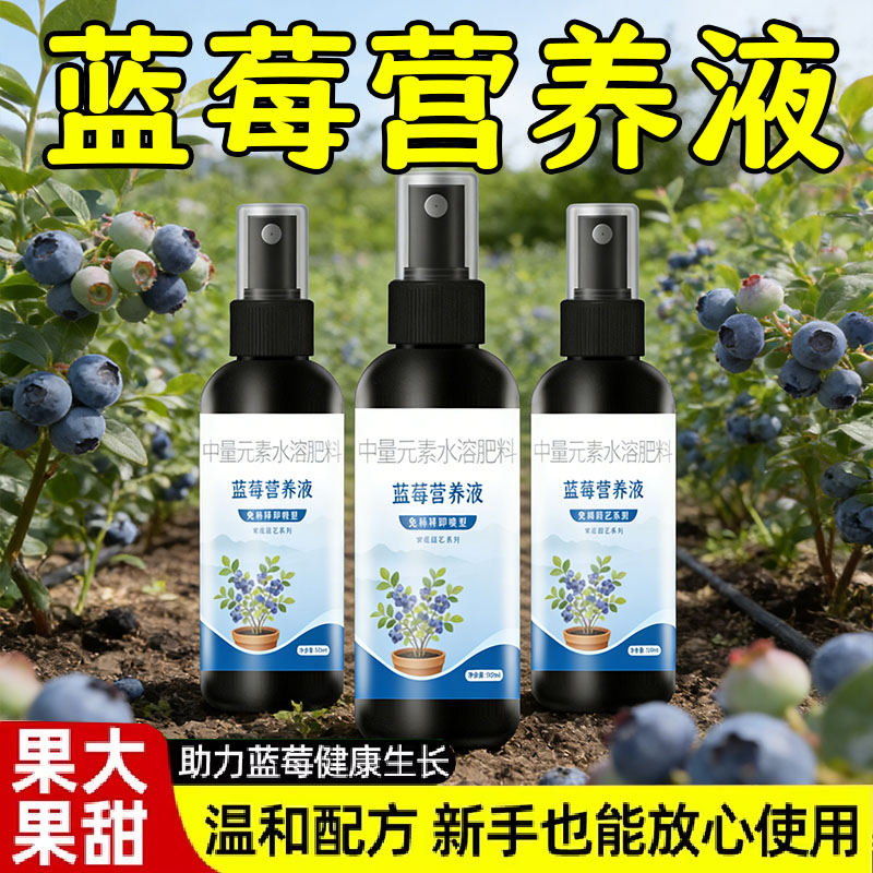 蓝莓营养液促花促果防黄叶