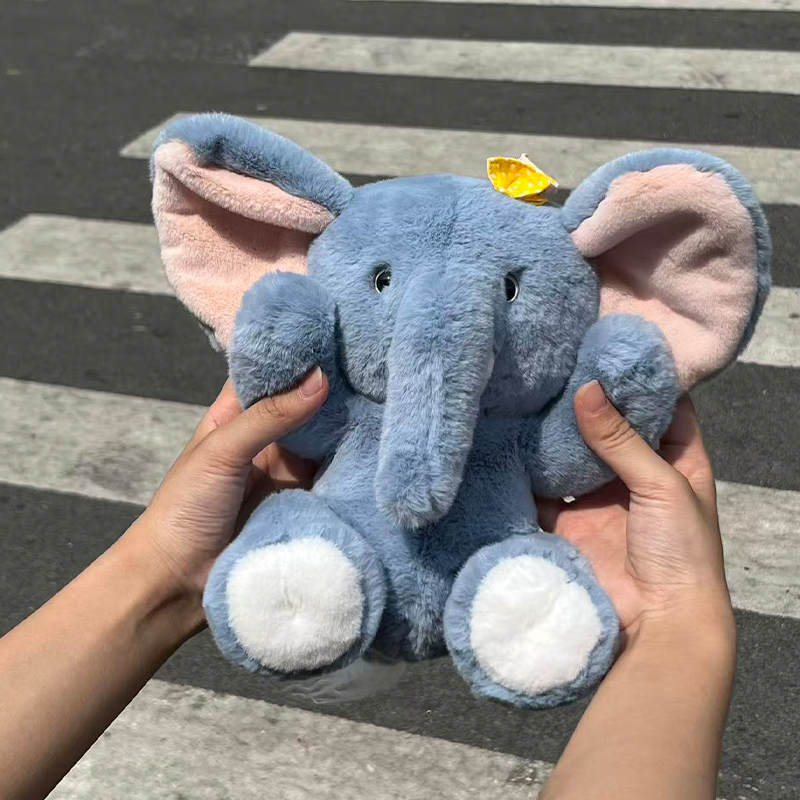 永无岛大象玩偶公仔关节可动毛绒玩具睡觉抱安抚娃娃情侣生日礼物