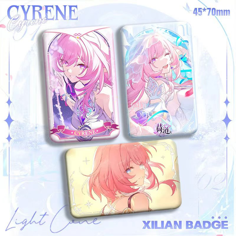 崩坏星穹铁道周边昔涟长方形徽章吧唧二次元周边痛包谷子礼物挂饰