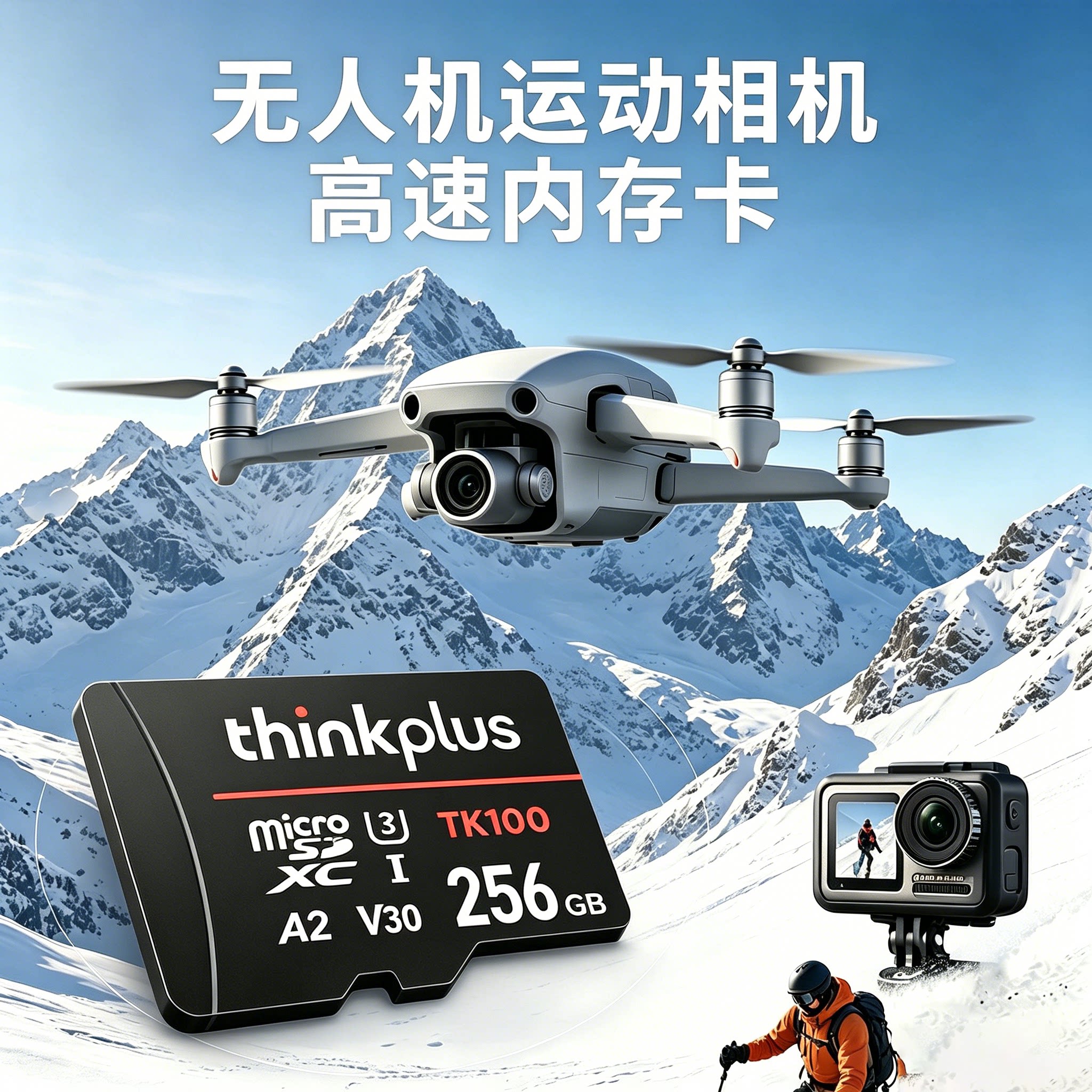 联想tf卡256g适用大疆pocket3/4内存卡无人机Action6/5pro存储卡图片