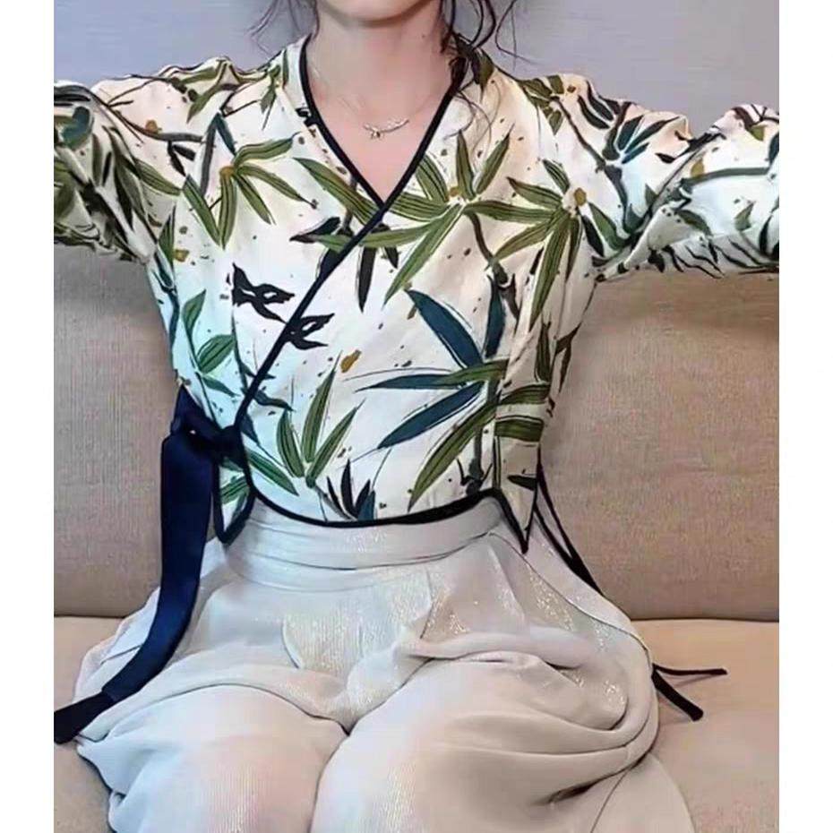 明星同款新中式国风套装早春