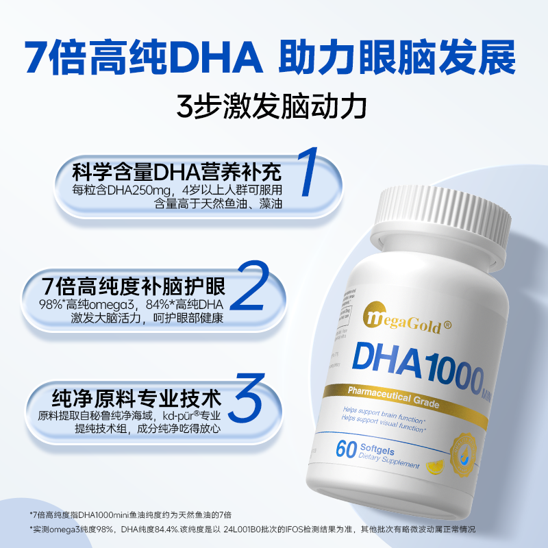 【晁然推荐】MegaGold DHA mini鱼油