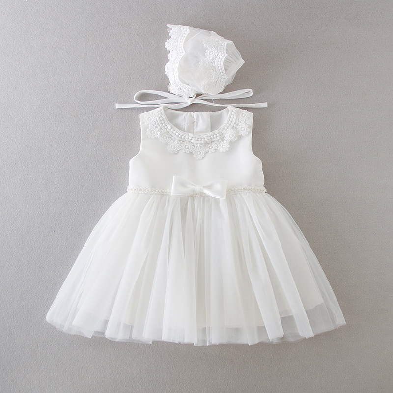 婴儿童礼服裙儿童周岁满月摆酒蓬蓬纱裙女宝宝婚纱礼服连衣裙子