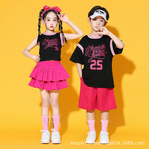 儿童啦啦队表演服幼儿园拉拉操演出服装小学生运动会开幕式班服