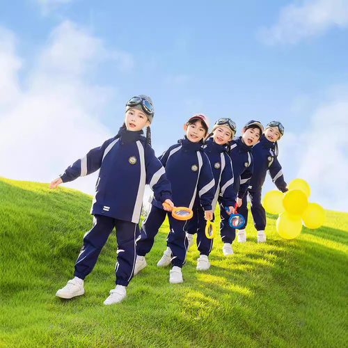 小学生冲锋衣三件套幼儿园园服秋冬装三合一校服春秋款