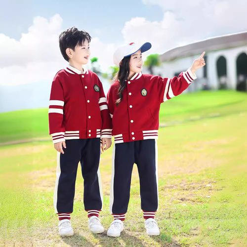 小学生校服春秋装学院风班服套装春季运动服三件套儿童幼儿园园服