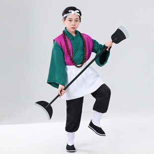 儿童沙僧表演出服西游记服装佛珠月牙铲鞋袜沙师弟全套装备