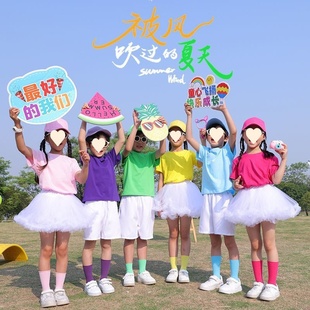 儿童演出服女童男童蓬蓬裙凸凸裙唱歌合唱表演服装幼儿园工厂