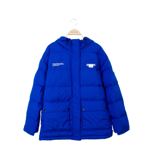 COCOTREE棵棵树男大童派克服冬季连帽字母印花充棉便服棉衣