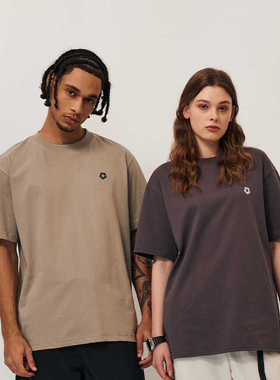 TRIBAL T STAR小LOGO凉感科技面料打底短袖T恤