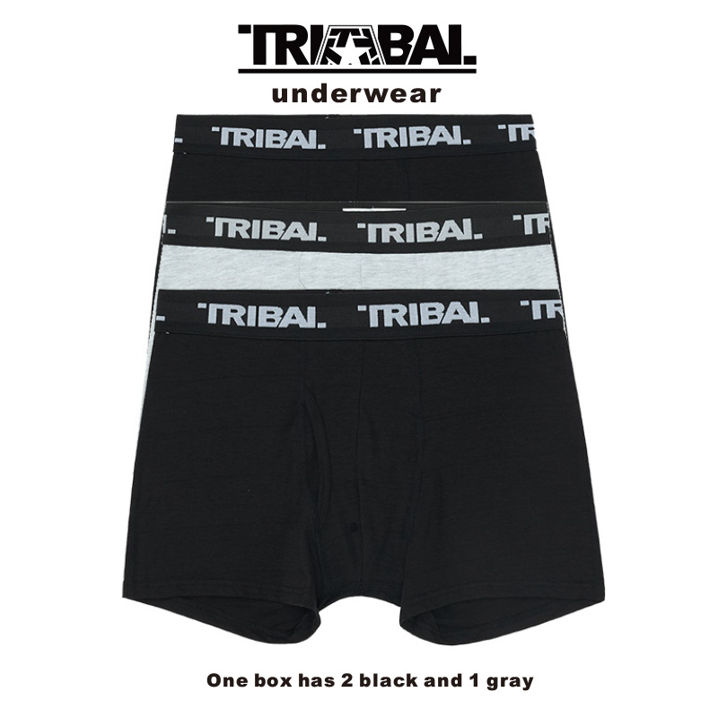 字母款夏季男士大码平角裤TRIBAL