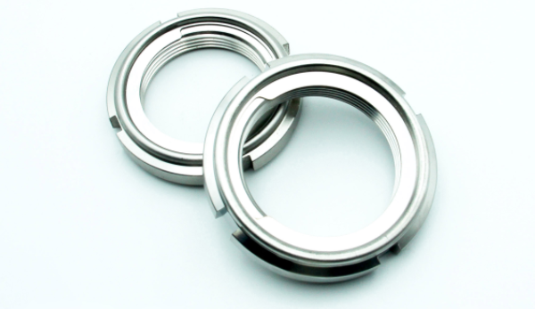 不锈钢圆螺母SUS304 M100*2 全金属自锁 FUNTS 免开槽轴承圆螺帽