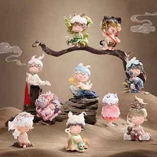 正版 MIMI新国风山河听归声系列手办盲盒潮流玩具公仔娃娃摆件礼物