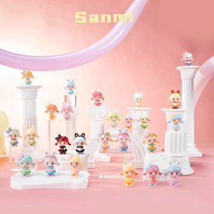 正品 Sanmi三咪兔之梦想成真盲盒可爱萌粒手办潮玩摆件女生日礼物