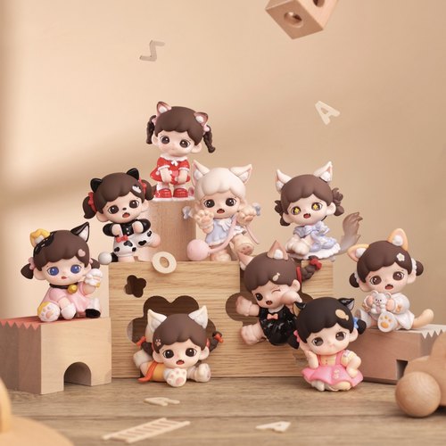 Zoraa妹宝喵呜猫颜社mini盲盒潮