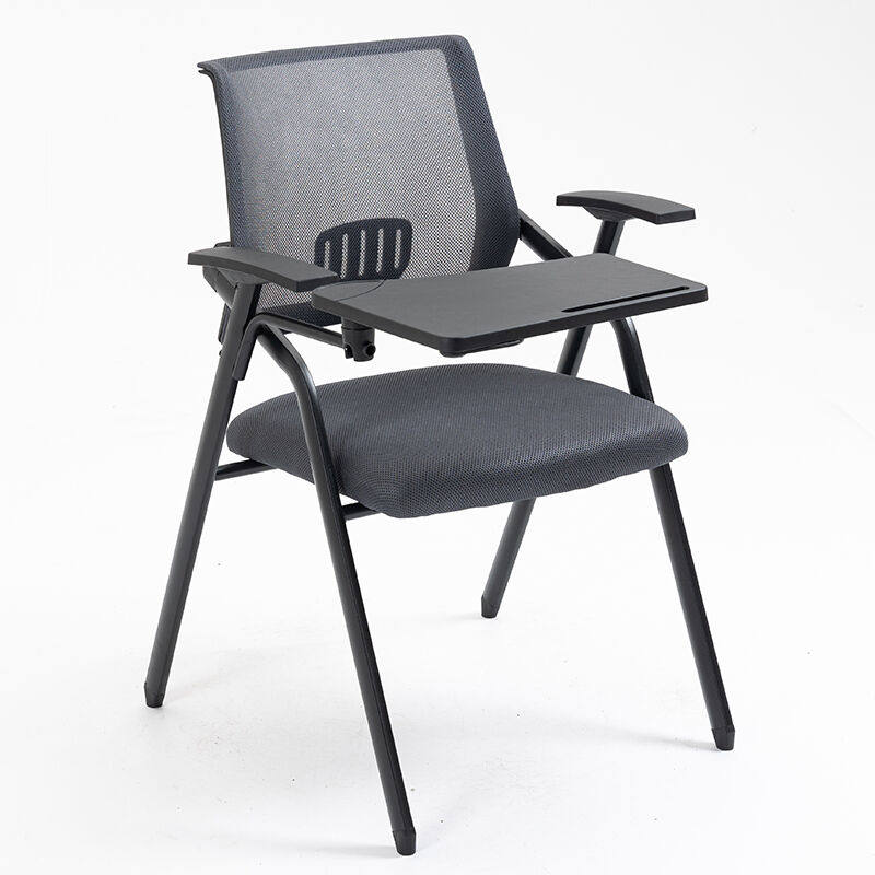 虔臻会议室折叠椅培训椅带桌板可折叠写字板会议室椅子开会办公带