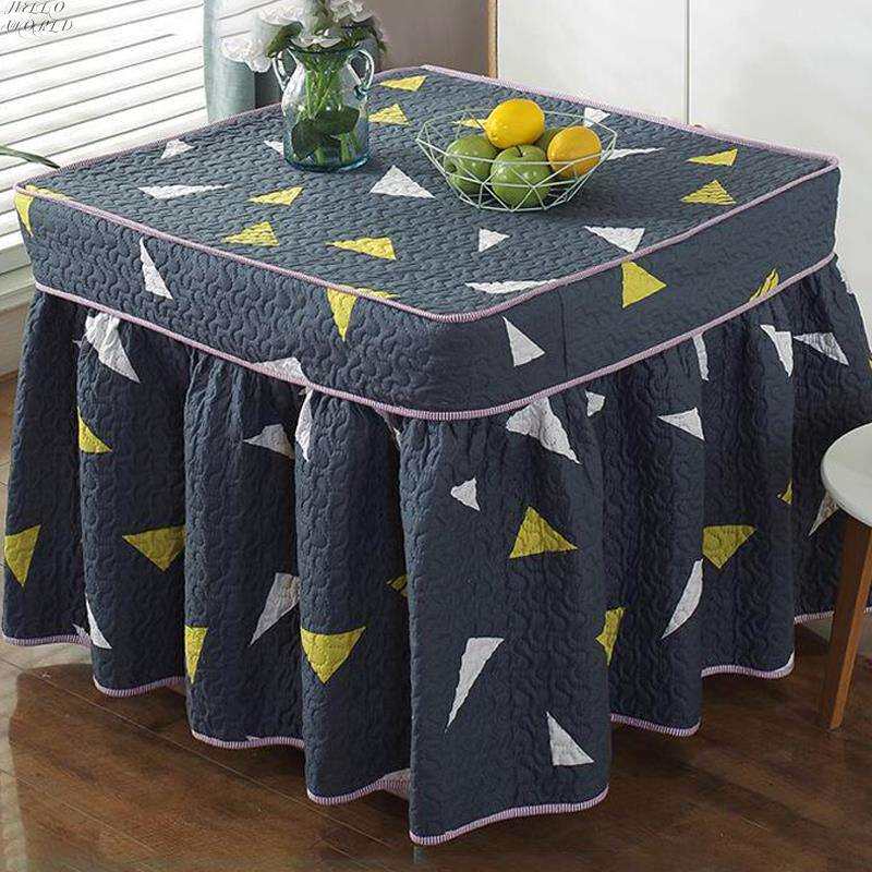 烤火桌罩桌子罩布四方烤火桌布罩电烤炉套罩加厚桌布罩烤火被套子