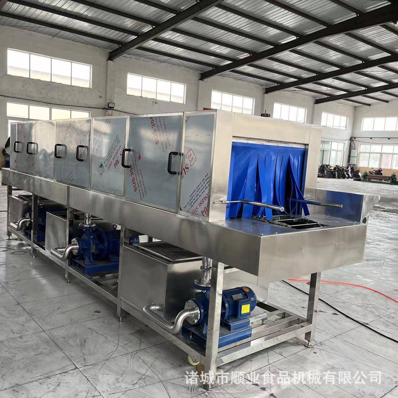 直供全自动洗筐机 果蔬筐周转筐清洗机设备 热碱水清洗去油洗筐机