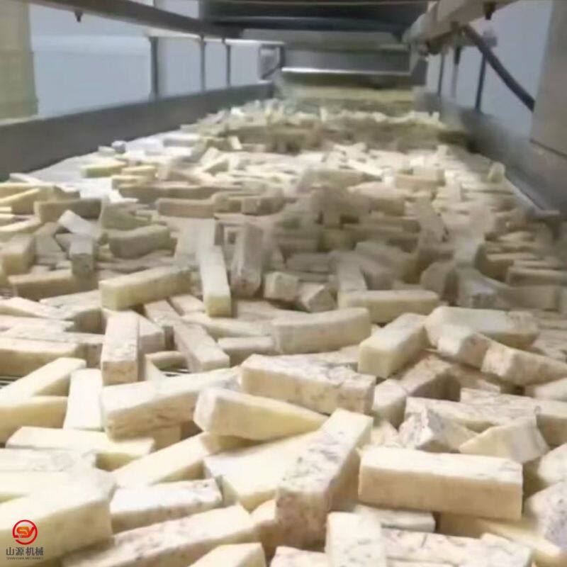 全自动薯塔油炸机 锅巴土豆上浆油炸流水线 荔浦芋头油炸生产线