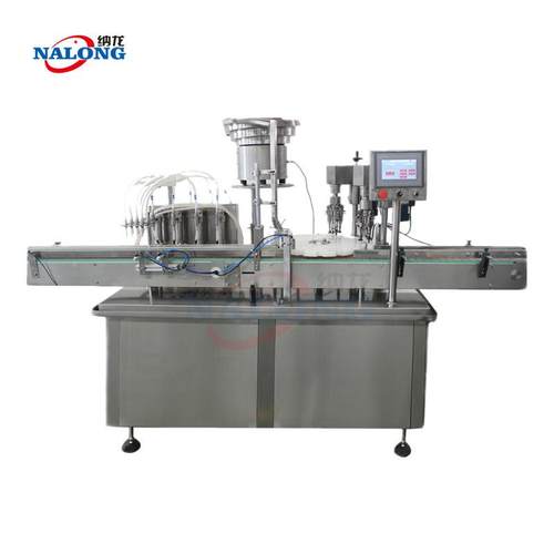 8头液体灌装机 西林瓶口服液玻璃瓶香水精油啤酒食用油液体灌装线