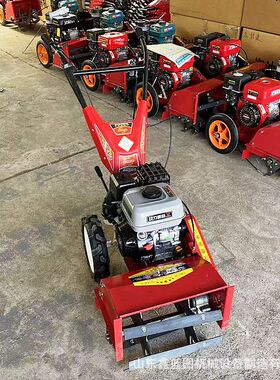 农用汽油手推锄草机菜园地垄间种植开沟机多用途旋耕松土除草机