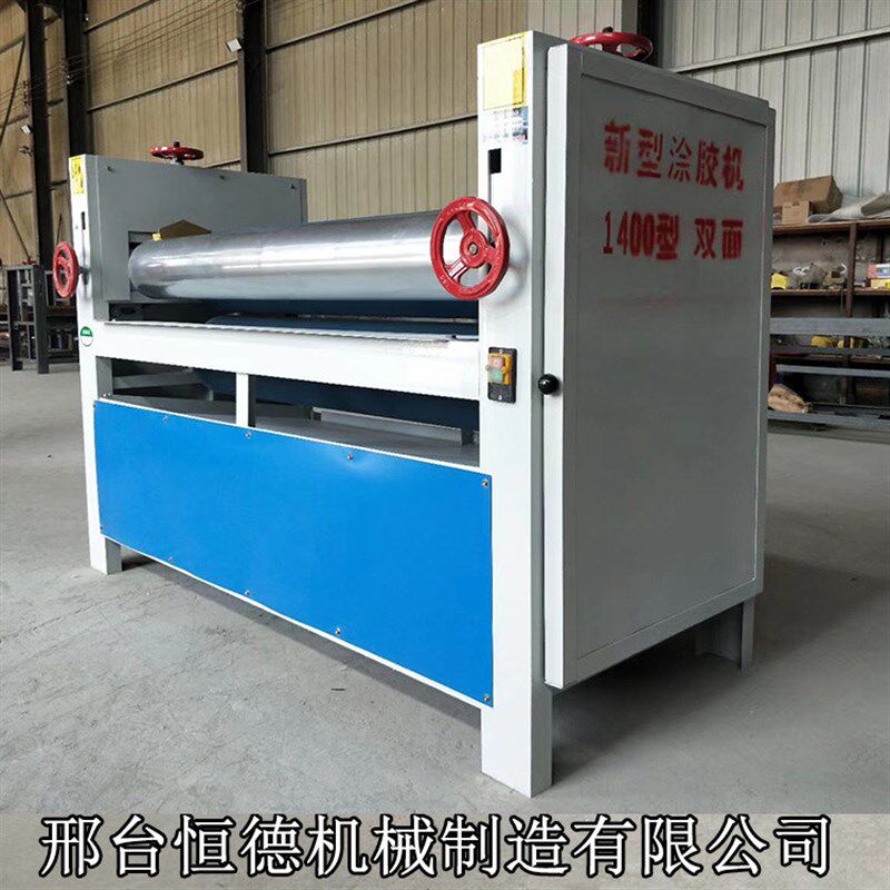 全自动小型单双面涂胶机滚筒过胶机木工滚胶机平面上胶机厂家