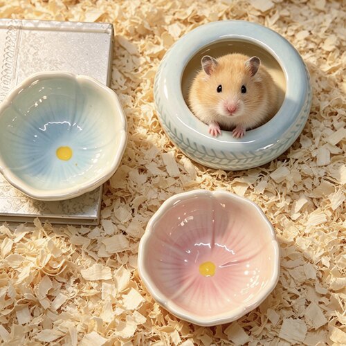 陶瓷仓鼠金丝熊食盆饭碗