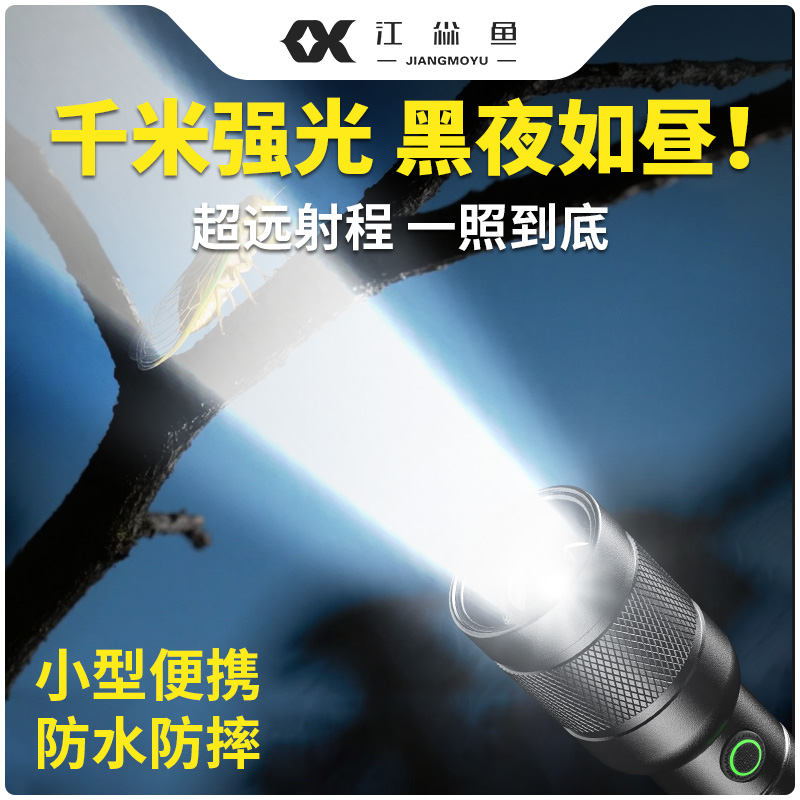 照知了猴蝉专用灯手电筒强光充电超亮超长续航大容量小型便携远射
