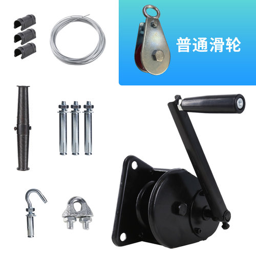 养殖场手摇卷帘机猪场羊舍温室大棚全钢卷膜器上开下开升降器绞i.