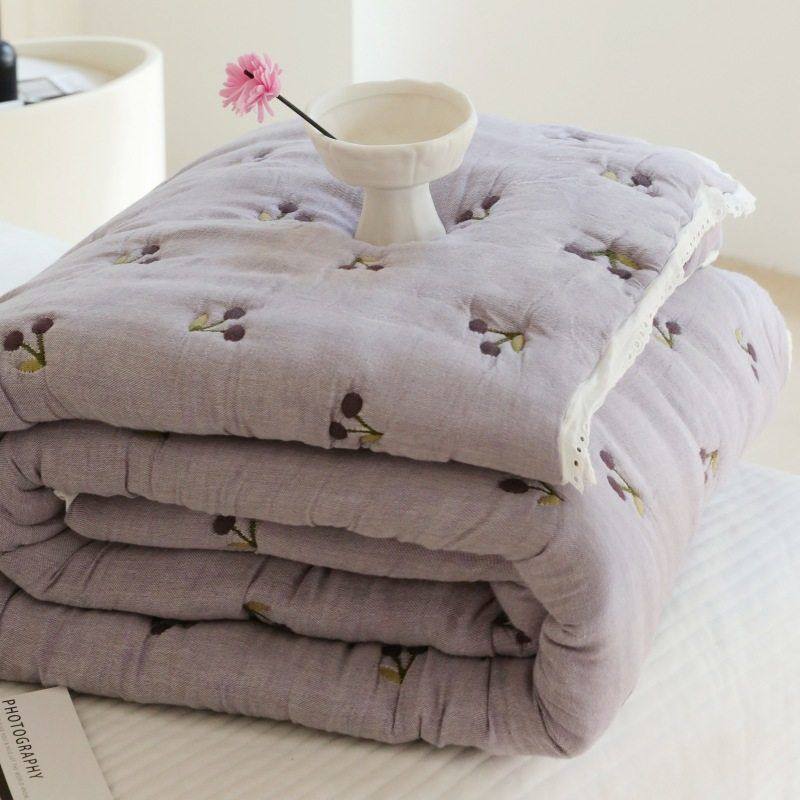 A类~韩式十层纯棉纱布被大豆纤维被子春秋被冬被芯加厚棉纱面包被,床上用品,化纤被,淘宝优惠券,粉丝福利购,淘宝优惠卷