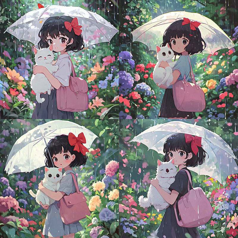 卡通雨伞女孩钻石画diy手工钻石贴画带框客厅卧室装饰厂家,居家布艺,钻石绣,淘宝优惠券,粉丝福利购,淘宝优惠卷