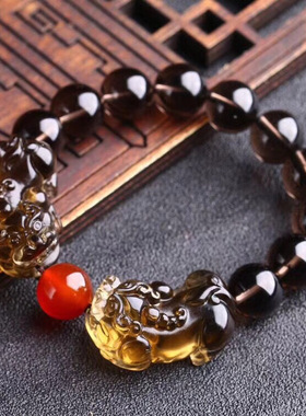 2025新款璀璨冰种黑曜石情侣闺蜜水晶手链魅力批发璀璨闺蜜配饰