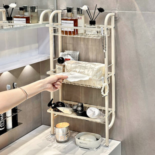 洗漱台置物架卫生间洗手台台面夹缝窄款架子多层化妆品浴室收纳架