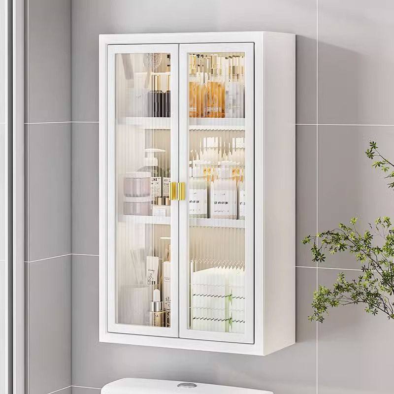 卫生间置物架壁挂式墙上浴室储物柜防水免打孔洗漱台化妆品收纳架