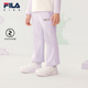 裤 子2025年秋季 新款 FILA斐乐儿童童装 女童小童休闲微喇针织长裤