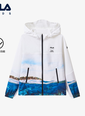 FILA | BBC EARTH联名系列 斐乐童装儿童上衣2024秋季男大童外套