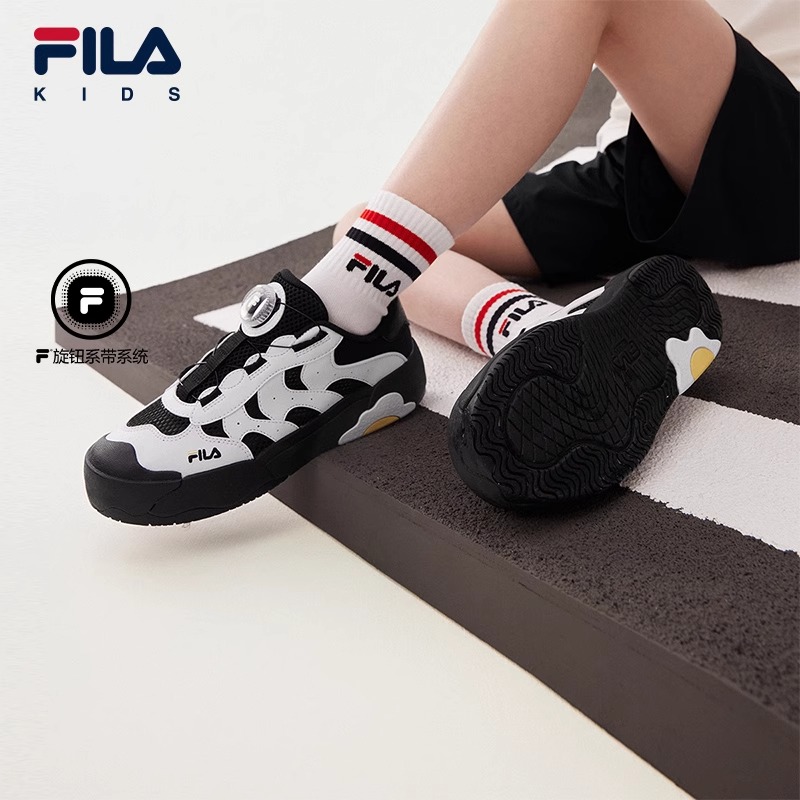 FILA斐乐中大童板鞋煎蛋鞋