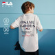 FILA 多彩凉感上衣 新款 KIDSx原田治联名系列儿童短袖 T恤2025夏季