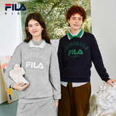 新款 FILA斐乐儿童加绒卫衣2026春季 男女大小童上衣潮 斐暖科技