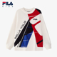 FILA斐乐童装 男童中大童保暖休闲上衣 毛衫 儿童毛衣2025年春季 新款