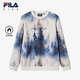 新款 FILA斐乐童装 儿童卫衣2025冬季 男中大童休闲宽松加绒套头上衣