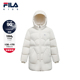 钻石绒 FILA斐乐儿童鹅绒羽绒服中长款 2025年冬季 新款 女童外套