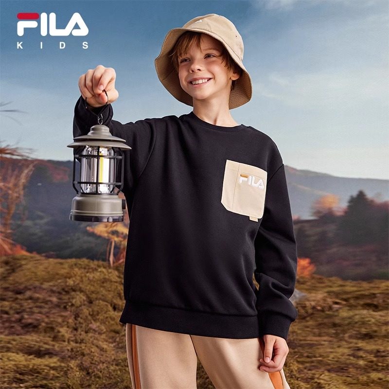 FILA斐乐男女童针织套头衫