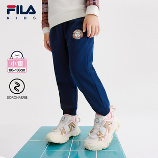 FILA KIDSx原田治联名系列 斐乐儿童运动裤2024冬新款女小童长裤